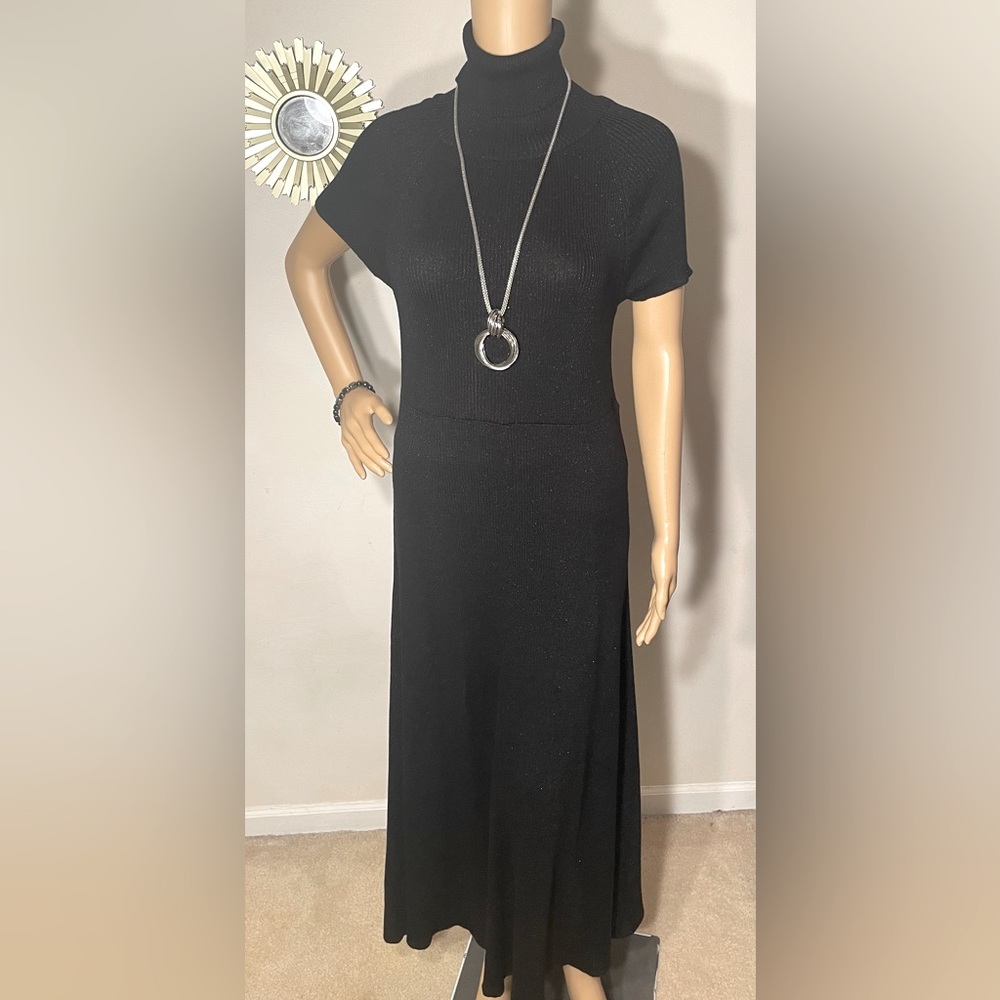 Anthropologie Maeve Black Knit Dress - Size Medium